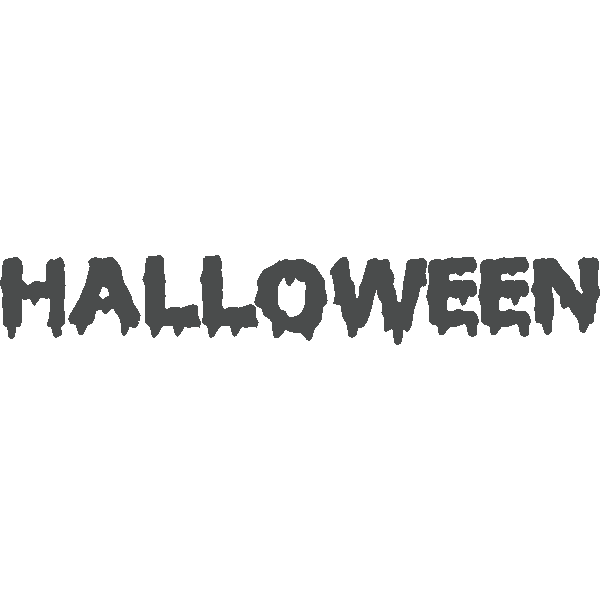 napis „halloween” 